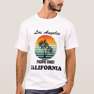 Los Angeles Pacific Coast California Sunset T-shir T-shirt