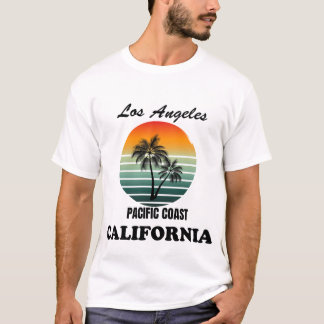 Los Angeles Pacific Coast California Sunset T-shir T-shirt