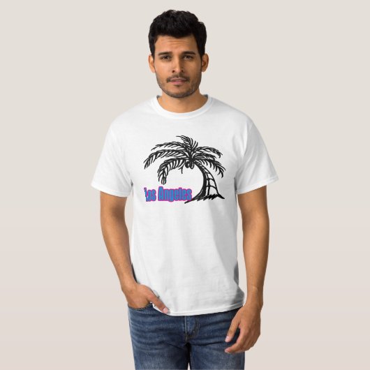Los Angeles palm Tree #1 T-Shirt (Voorkant volledig)