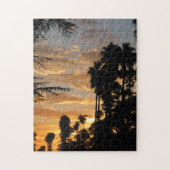 Los Angeles Palm Tree Sunset Puzzle Legpuzzel (Verticaal)