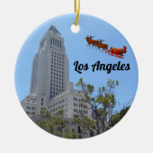 Los Angeles Panoramic Ceramic Ornament (Voorkant)