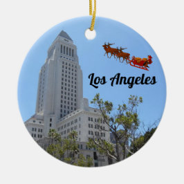 Los Angeles Panoramic Ceramic Ornament