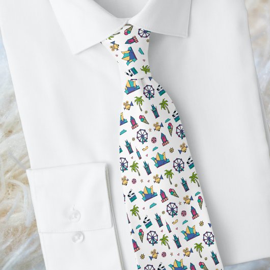 Los Angeles Pictogram naadloos patroon Stropdas