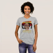 Los Angeles pop art californiaanse vrouw T-shirt (Voorkant volledig)