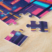 Los Angeles Pop Art Puzzle - Kleurrijk Californië Legpuzzel (Zijkant)