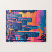 Los Angeles Pop Art Puzzle - Kleurrijk Californië Legpuzzel (Horizontaal)