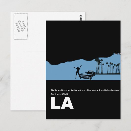 Los Angeles Poster Briefkaart (Voorkant / Achterkant)