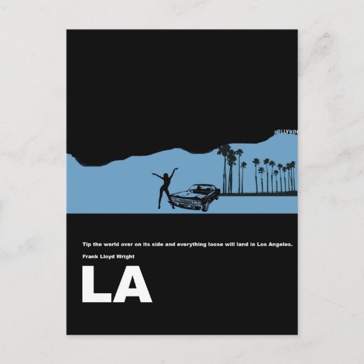 Los Angeles Poster Briefkaart (Voorkant)