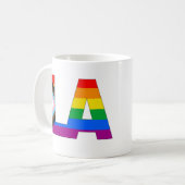 Los Angeles Pride LGBTQ Progress Pride Koffiemok (Voorkant links)