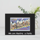 Los Angeles Private Party Invitation Kaart (Staand voorkant)