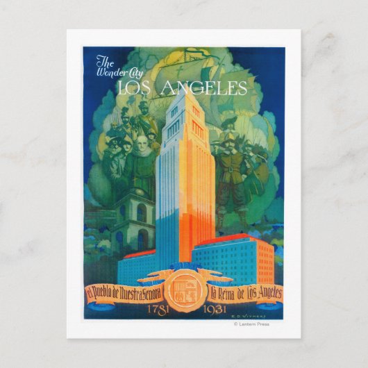 Los Angeles Promotional Poster Briefkaart (Voorkant)