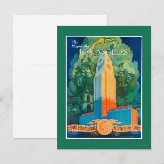 Los Angeles Promotional Poster Briefkaart (Voorkant / Achterkant)