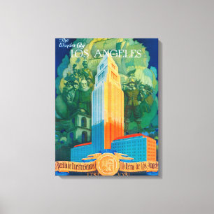 Los Angeles Promotional Poster Canvas Afdruk
