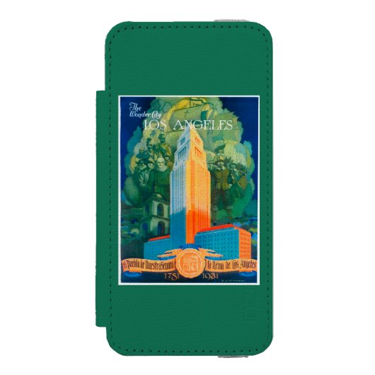 Los Angeles Promotional Poster Incipio iPhone Portemonnee Hoesje (Voorkant Agenda)
