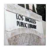 Los Angeles Public Library Sign. Tegeltje (Voorkant)