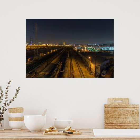 Los Angeles Rail Yard Poster (Keuken)