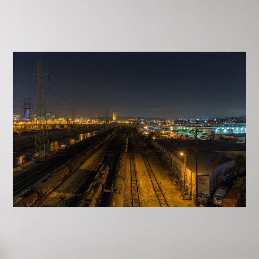 Los Angeles Rail Yard Poster (Voorkant)