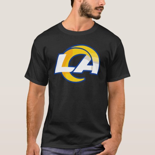 Los Angeles Rams football logo T-shirt (Voorkant)