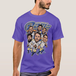 Los Angeles Rams Voetbalteam Caricatuur cadeau T-shirt