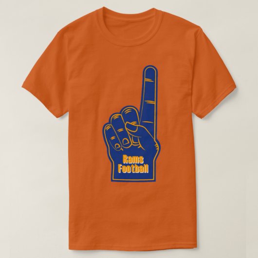 Los Angeles ramt schuim vinger T-shirt (Design voorkant)