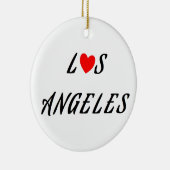 Los Angeles Red Keramisch Ornament (Rechts)