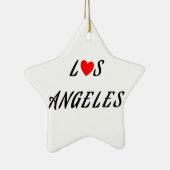 Los Angeles Red Keramisch Ornament (Rechts)