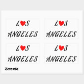 Los Angeles Red Rechthoekige Sticker (Vel)