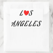 Los Angeles Red Rechthoekige Sticker (Tas)