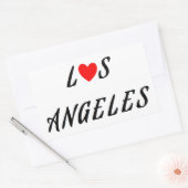 Los Angeles Red Rechthoekige Sticker (Envelop)