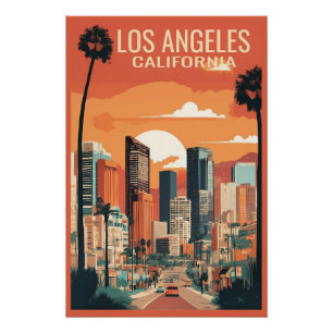 Los Angeles reisillustratie, Perfect Poster