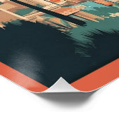 Los Angeles reisillustratie, Perfect Poster (Hoek)