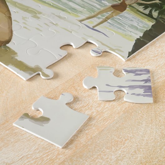  Los Angeles Reisposter Legpuzzel (Zijkant)