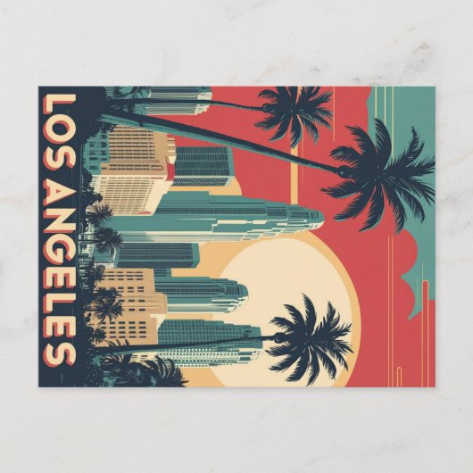  Los Angeles Reizen Briefkaart (Voorkant)
