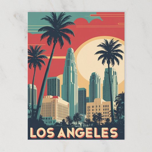Los Angeles Reizen Briefkaart
