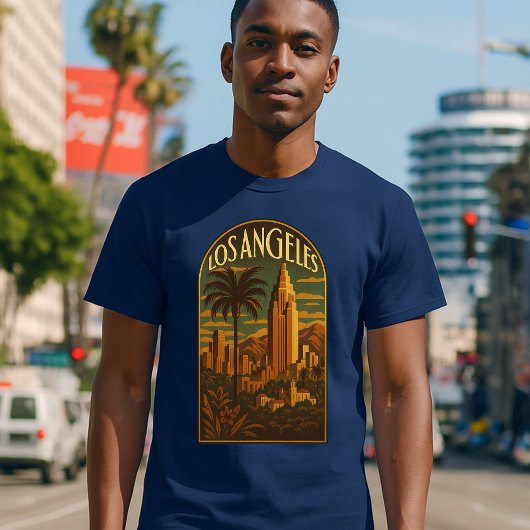 Los Angeles Retro Art Deco T-shirt