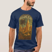 Los Angeles Retro Art Deco T-shirt (Voorkant)