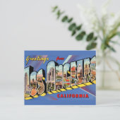 Los Angeles Retro Briefkaart (Staand voorkant)