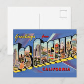 Los Angeles Retro Briefkaart (Voorkant / Achterkant)