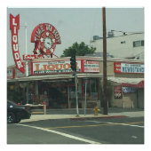 Los Angeles Retro Kijk Poster (Voorkant)