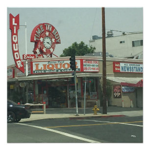 Los Angeles Retro Kijk Poster