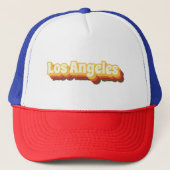 Los Angeles Retro  Tekst Trucker Pet (Voorkant)