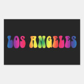 Los Angeles Retro Tie Dye Sticker (Voorkant)