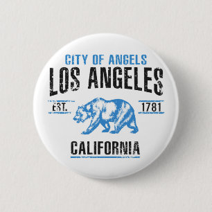 Los Angeles Ronde Button 5,7 Cm