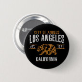 Los Angeles Ronde Button 5,7 Cm (Voorkant /achterkant)