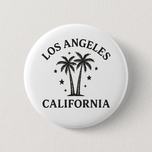 Los Angeles Ronde Button 5,7 Cm (Voorkant)