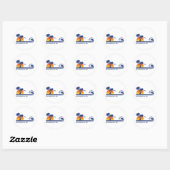 Los Angeles Ronde Sticker (Vel)