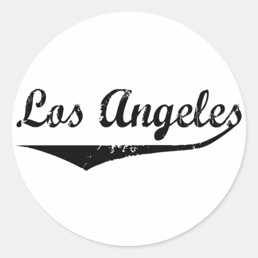 Los Angeles Ronde Sticker (Voorkant)