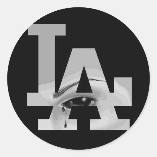 Los Angeles Ronde Sticker (Voorkant)