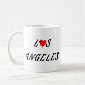 Los Angeles rood hart Koffiemok (Links)