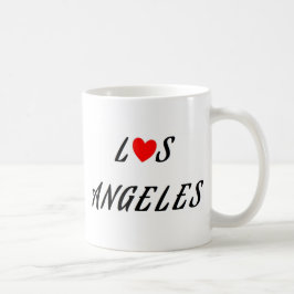 Los Angeles rood hart Koffiemok